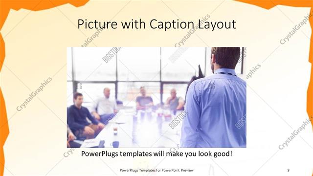 Picture with Caption presentation slide layout