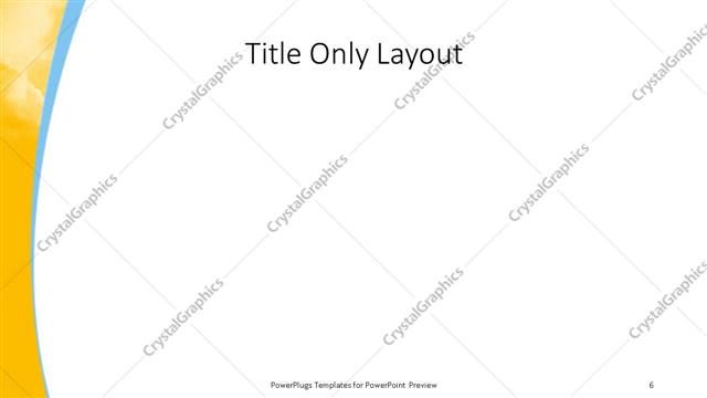 Title Only presentation slide layout