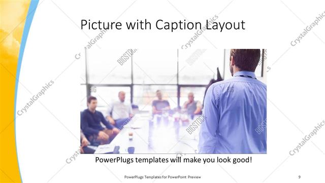 Picture with Caption presentation slide layout