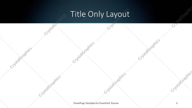 Title Only presentation slide layout