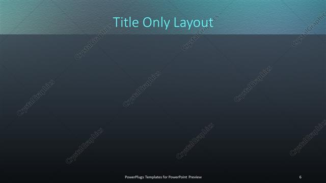 Title Only presentation slide layout