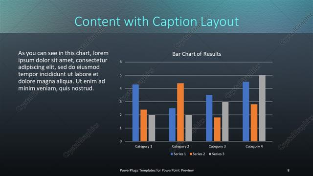 Content with Caption presentation slide layout