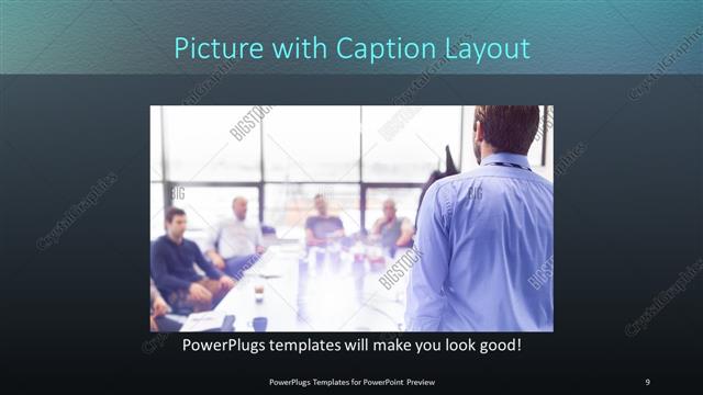Picture with Caption presentation slide layout