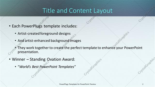 Title and Content presentation slide layout