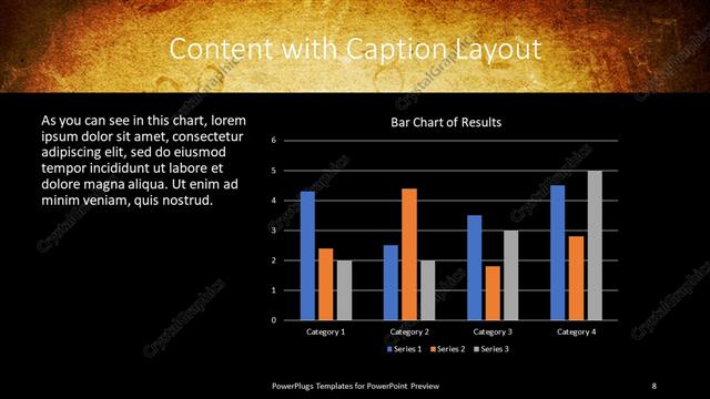Content with Caption presentation slide layout