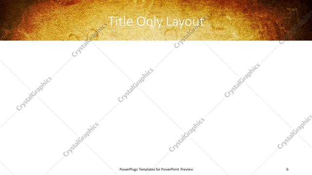 Title Only presentation slide layout
