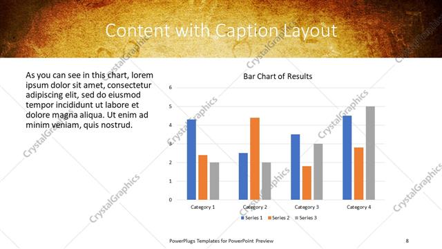 Content with Caption presentation slide layout