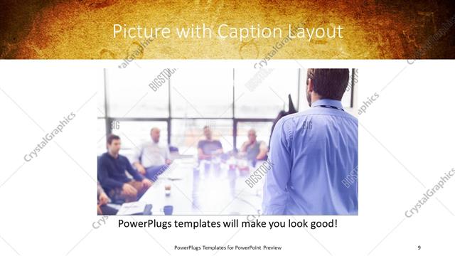 Picture with Caption presentation slide layout
