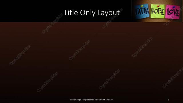 Title Only presentation slide layout
