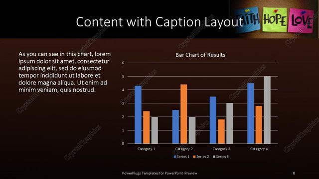 Content with Caption presentation slide layout