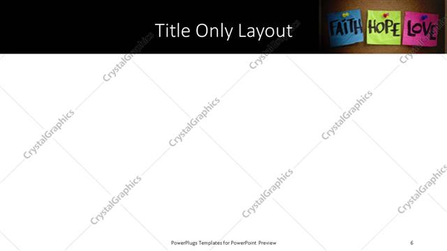 Title Only presentation slide layout