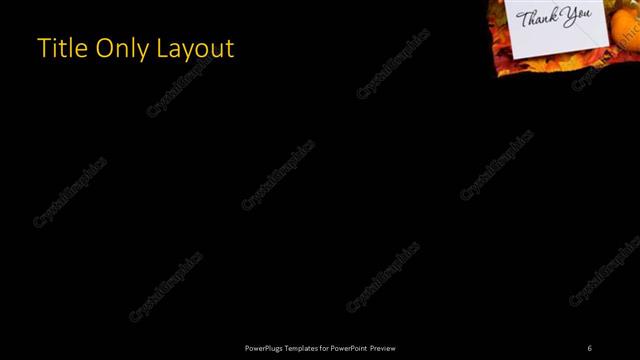 Title Only presentation slide layout