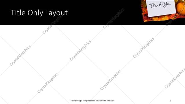 Title Only presentation slide layout