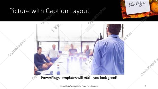 Picture with Caption presentation slide layout