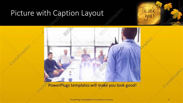 Picture with Caption presentation slide layout