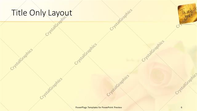 Title Only presentation slide layout