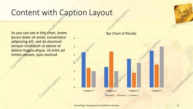 Content with Caption presentation slide layout