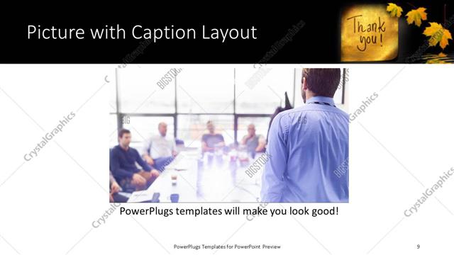 Picture with Caption presentation slide layout