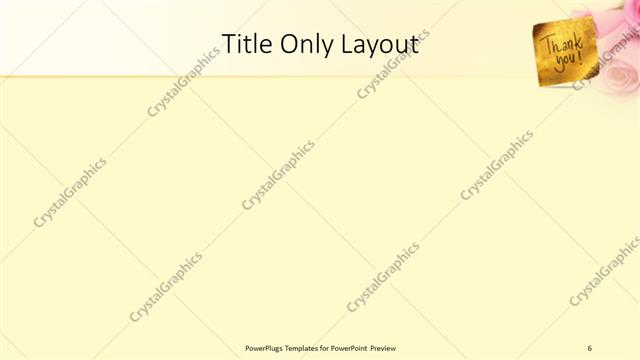 Title Only presentation slide layout