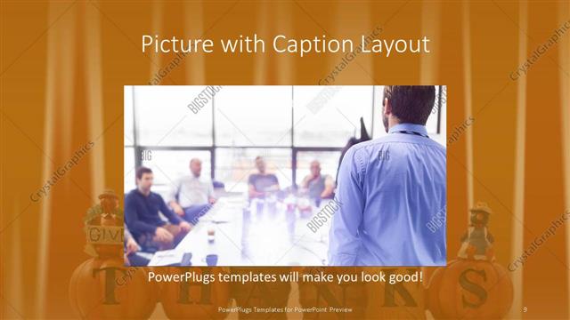 Picture with Caption presentation slide layout