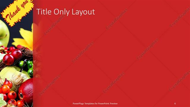 Title Only presentation slide layout