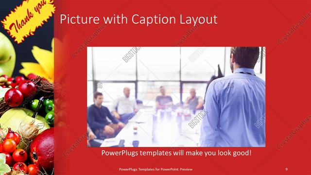 Picture with Caption presentation slide layout