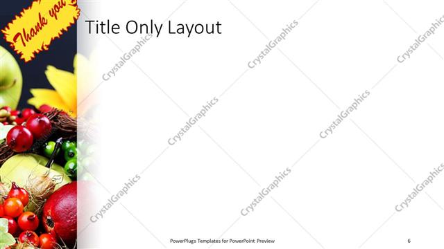 Title Only presentation slide layout