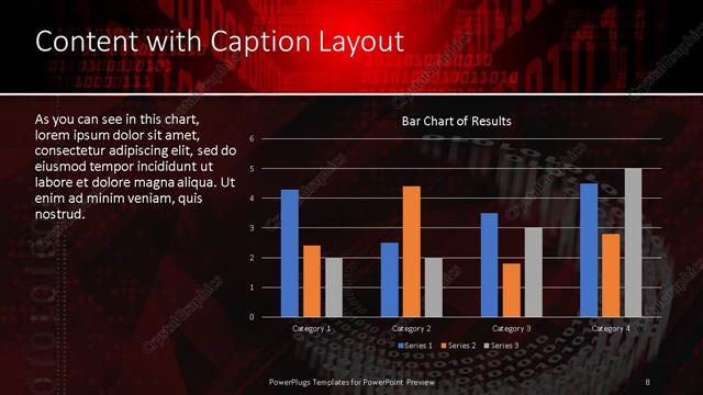 Content with Caption presentation slide layout