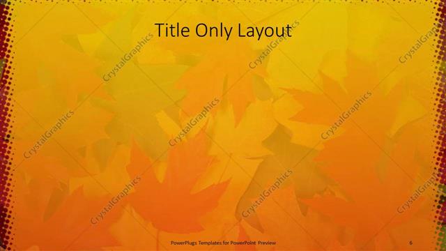 Title Only presentation slide layout