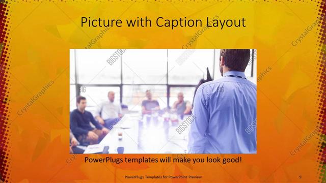 Picture with Caption presentation slide layout