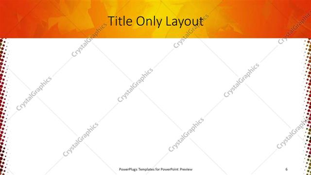 Title Only presentation slide layout