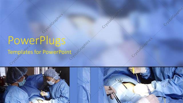  Presentation with related - A theme related to surgery in which various surgeons can be seen