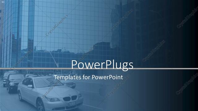  Presentation with traffic - The theme showing traffic and the advancement of the technology