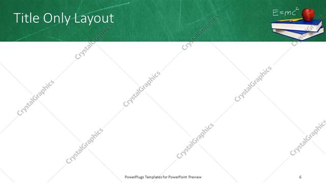 Title Only presentation slide layout