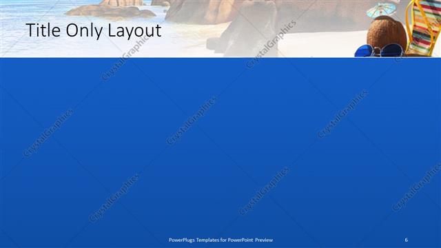 Title Only presentation slide layout