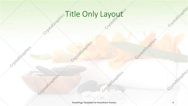 Title Only presentation slide layout