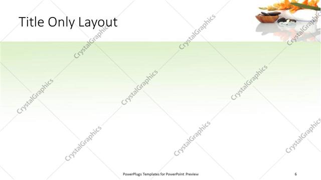 Title Only presentation slide layout