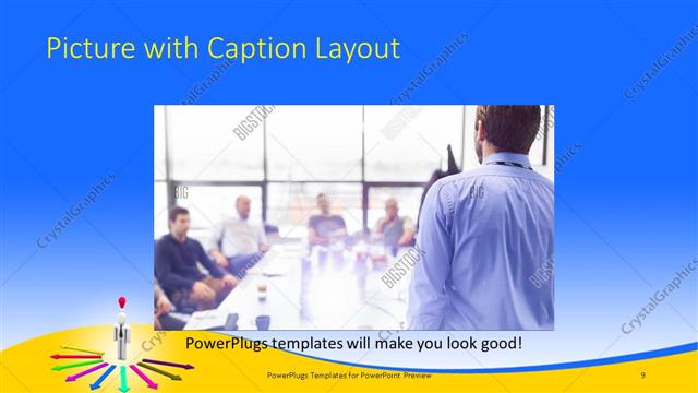 Picture with Caption presentation slide layout