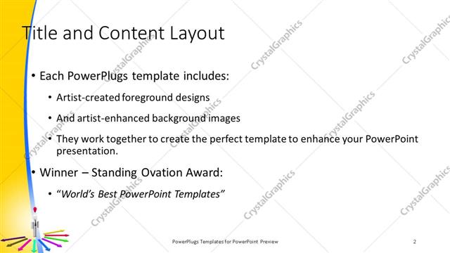 Title and Content presentation slide layout
