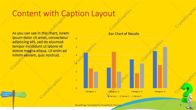 Content with Caption presentation slide layout