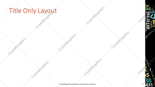 Title Only presentation slide layout