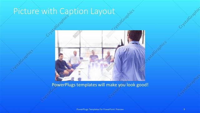 Picture with Caption presentation slide layout