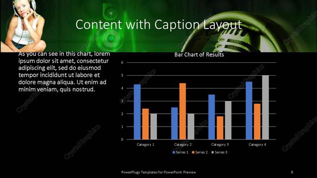 Content with Caption presentation slide layout