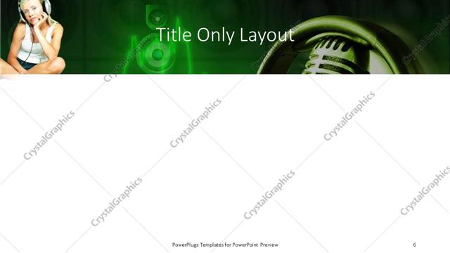 Title Only presentation slide layout