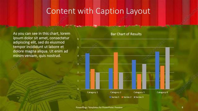 Content with Caption presentation slide layout