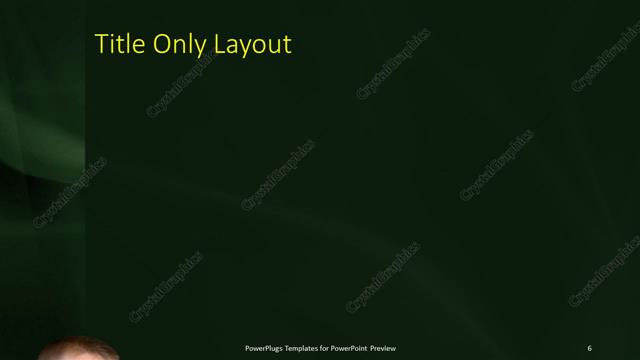 Title Only presentation slide layout