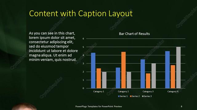 Content with Caption presentation slide layout