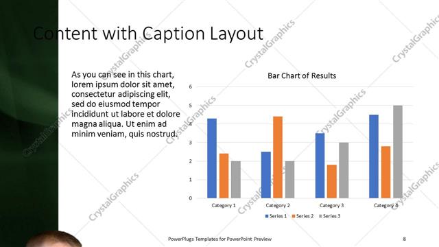 Content with Caption presentation slide layout