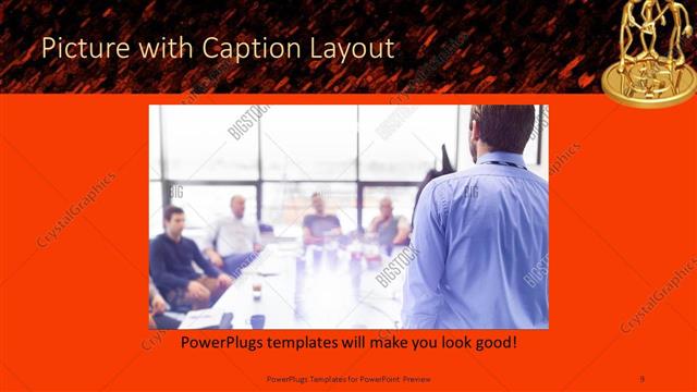 Picture with Caption presentation slide layout