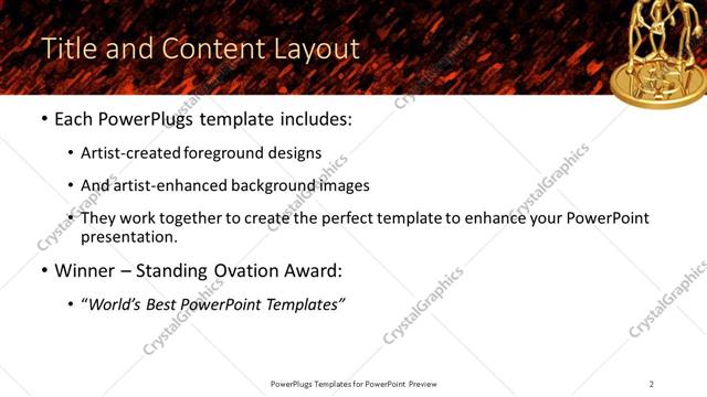 Title and Content presentation slide layout